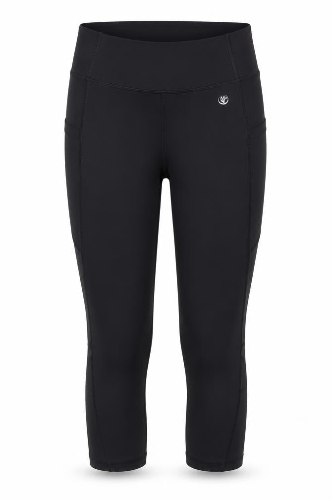 Dunnes Stores Women's Black Capri Leggings Size S Activewear
