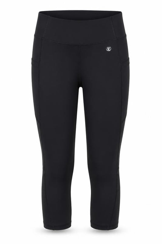 Dunnes Women's Black Capri Leggings Size S Activewear