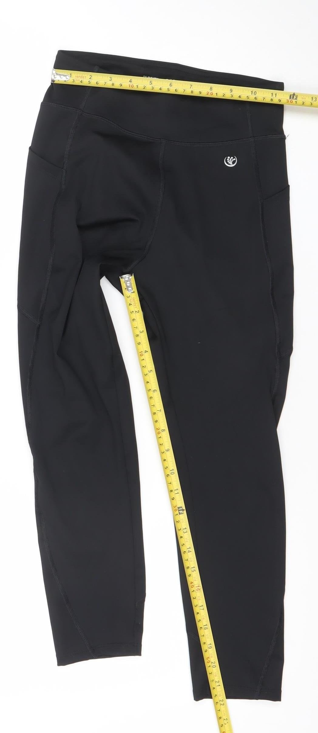 Dunnes Stores Women's Black Capri Leggings Size S Activewear