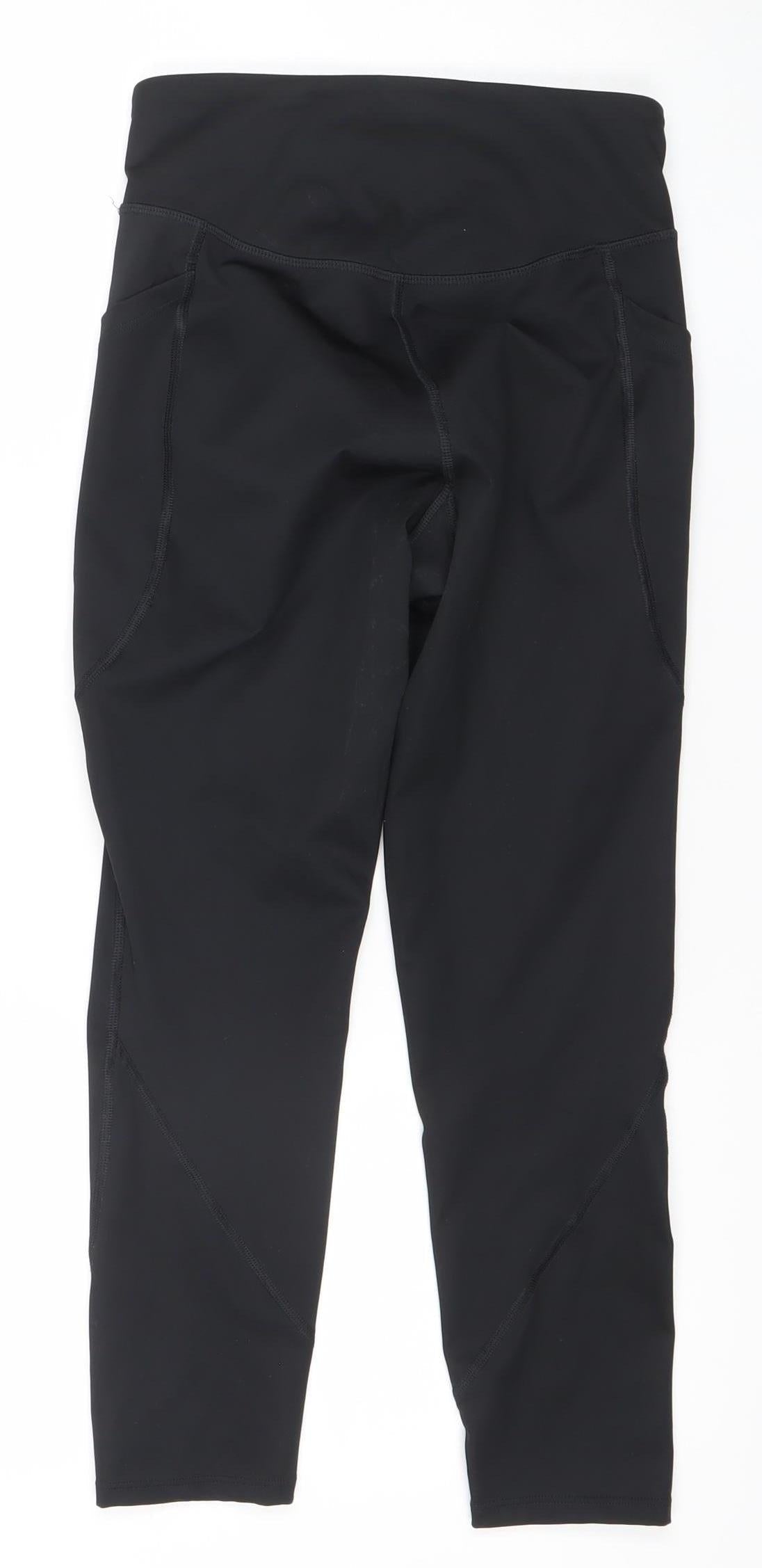 Dunnes Stores Women's Black Capri Leggings Size S Activewear