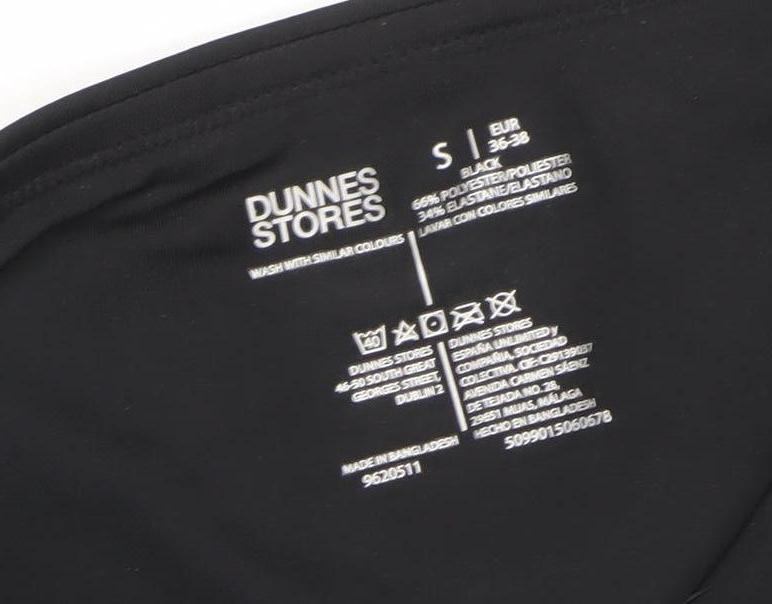 Dunnes Stores Women's Black Capri Leggings Size S Activewear