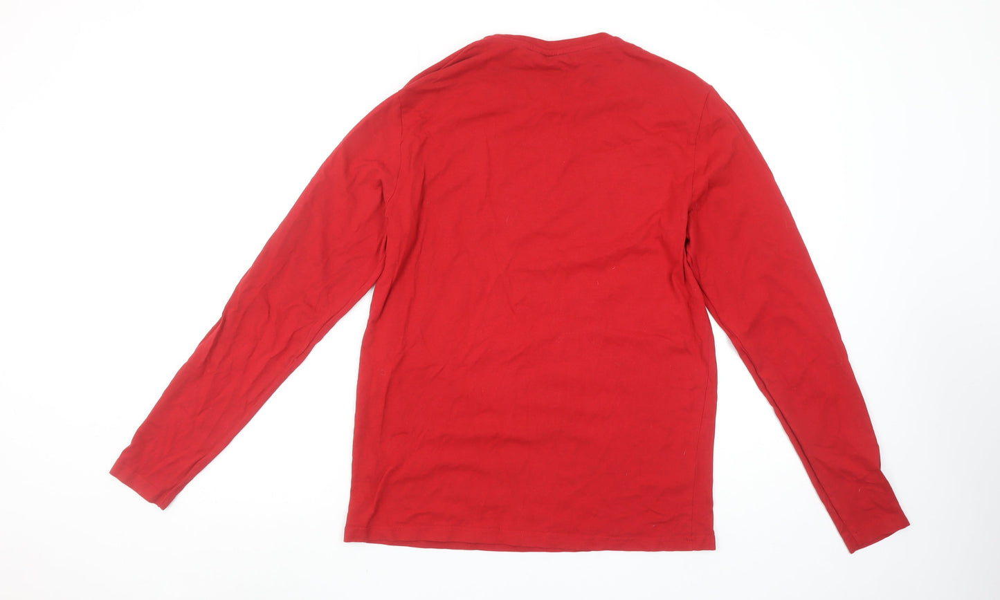 Liverpool FC Red Long Sleeve Cotton Men's Pyjama Top Size S