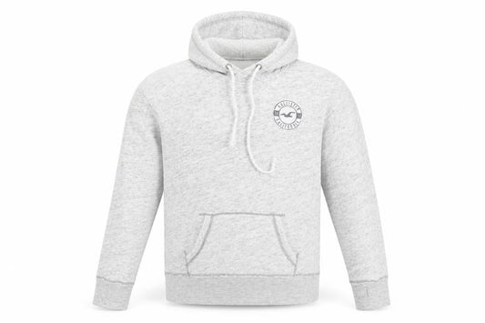 Hollister Men’s Grey Pullover Hoodie L Logo Fleece Casual