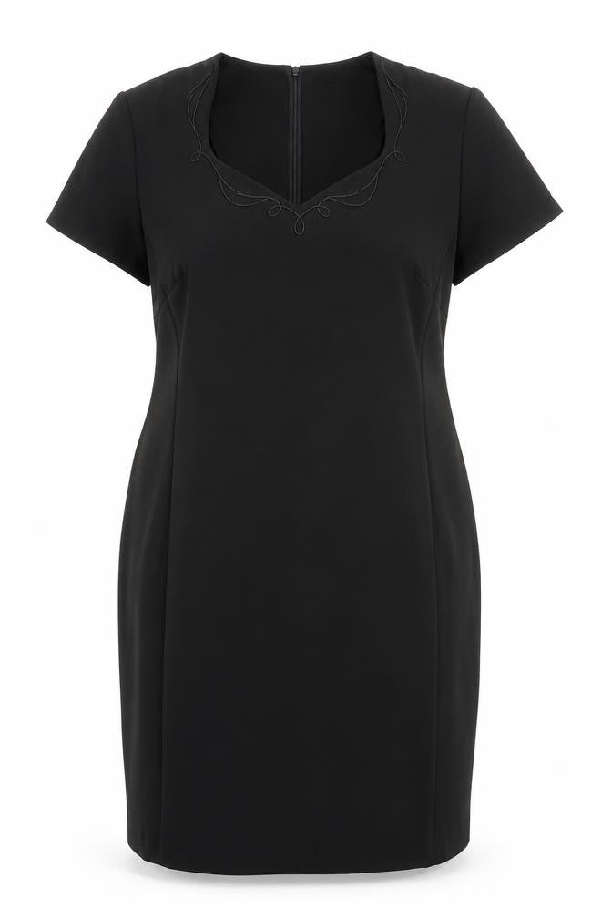 Opera Richards Women's Black Size 18 Sheath Knee Length Dress