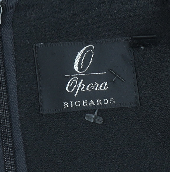 Opera Richards Women's Black Size 18 Sheath Knee Length Dress