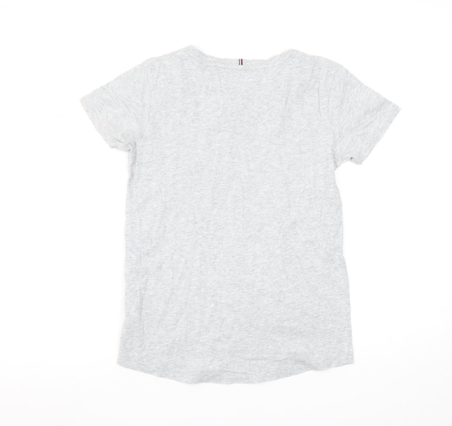 Tommy Hilfiger Men's Grey Organic Cotton Logo T-Shirt L