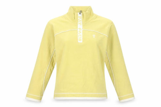 FatFace Women’s Yellow 1/4 Zip Pullover Sweatshirt Size 10