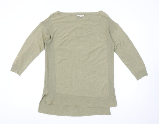 Monsoon Women’s Beige Linen Blend Tunic Jumper Size S