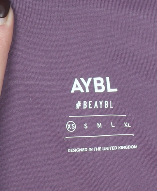 AYBL Womens Purple XS High Waist Seamless Leggings Gym & Training
