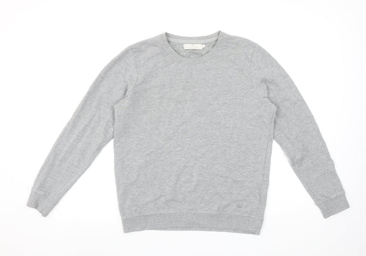Our Essential Woman Grey Crew Neck Long Sleeve Sweatshirt M