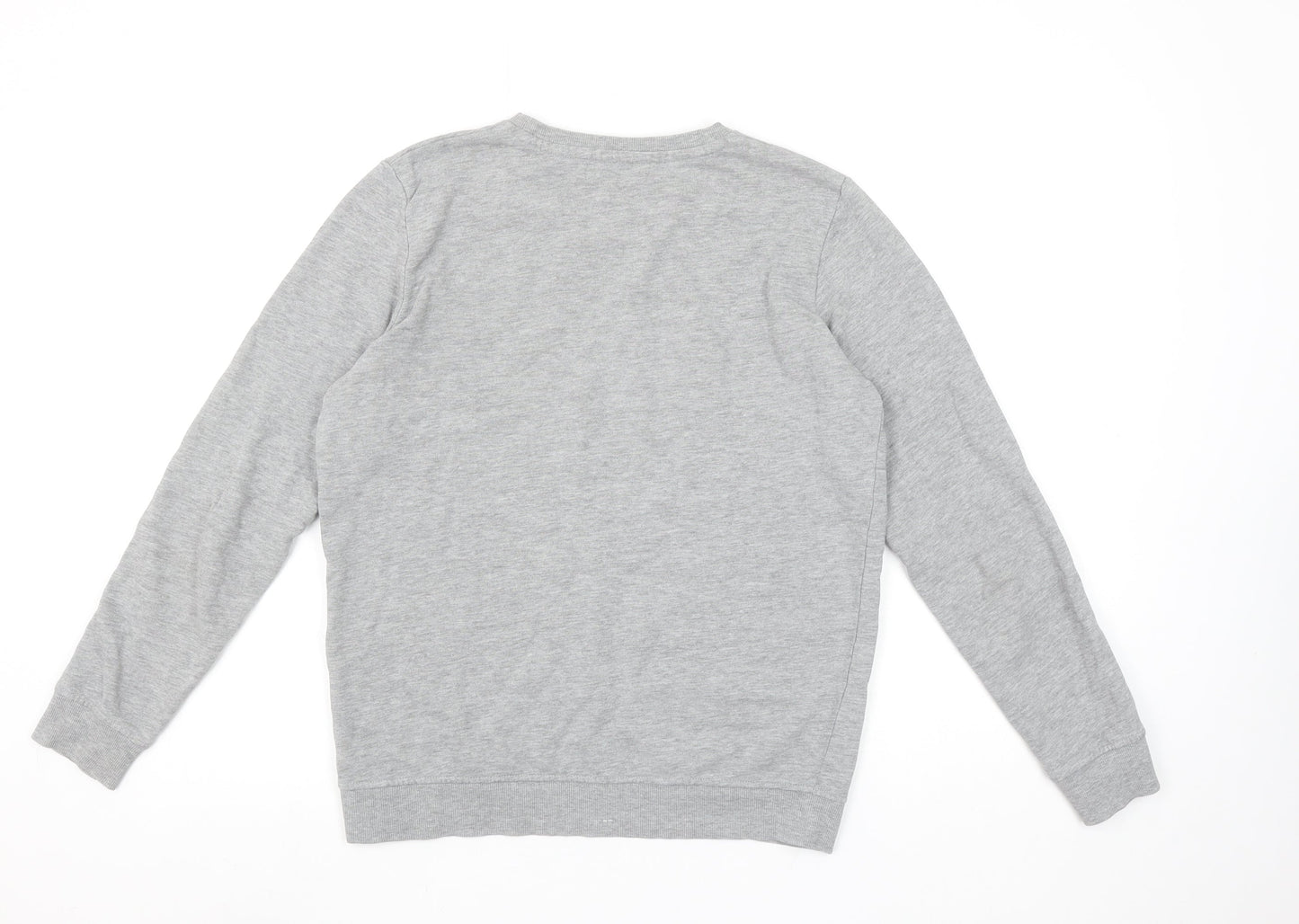 Our Essential Woman Grey Crew Neck Long Sleeve Sweatshirt M