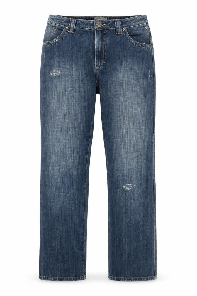 JEP'S Women's Blue Straight Leg 100% Cotton Jeans Size 12