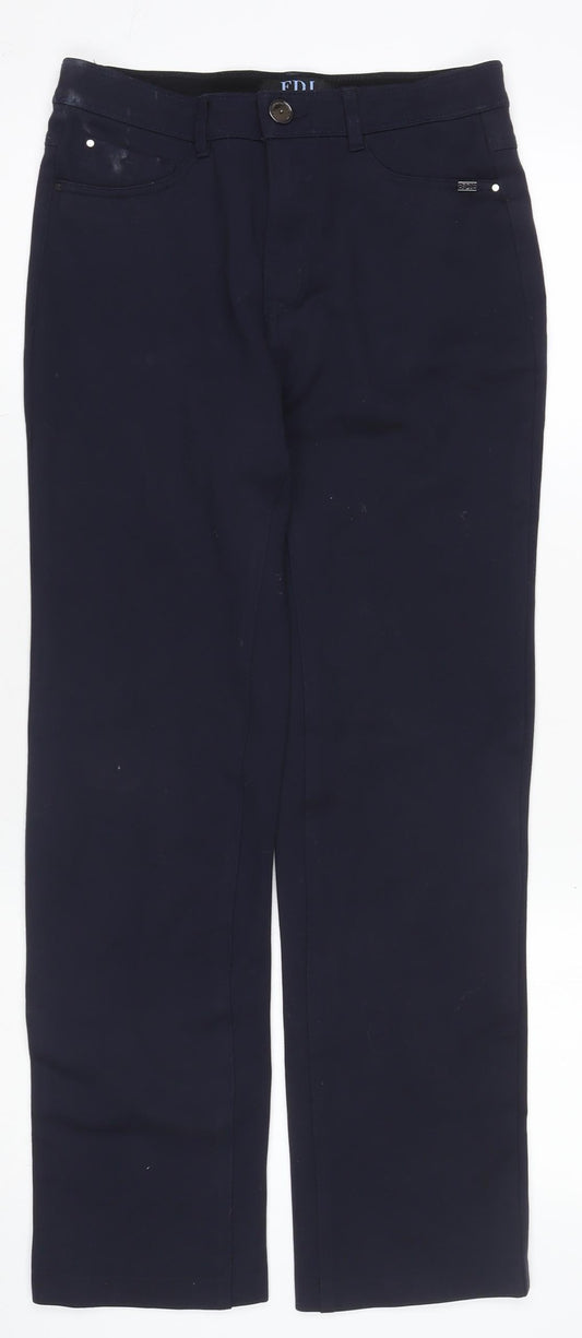 FDJ French Dressing Jeans Women's Blue Size 8 Slim Chino Trousers