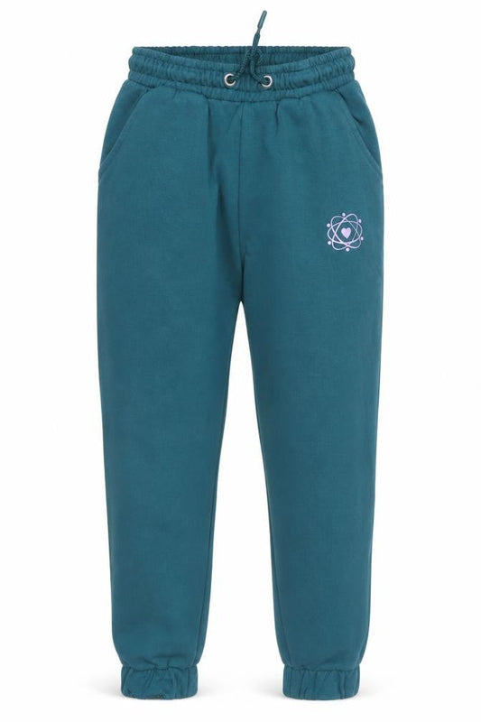 I Love Girlswear Green Fleece Jogger Sweatpants Girls 10 Years Elastic Waist