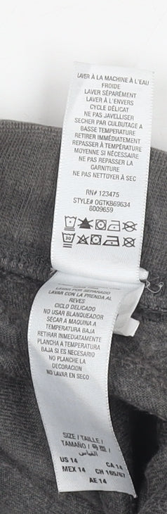 Juicy Couture Girls Grey Velour Jogger Trousers Size 18Y Drawstring Waist