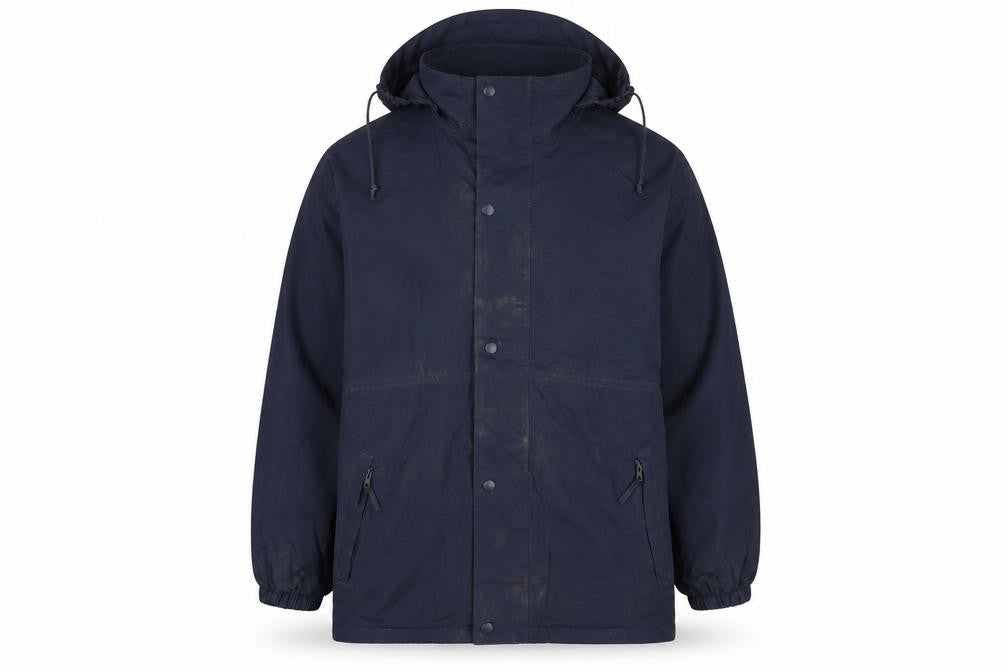 Result Men's Blue Waterproof Hooded Rain Coat Jacket Size S