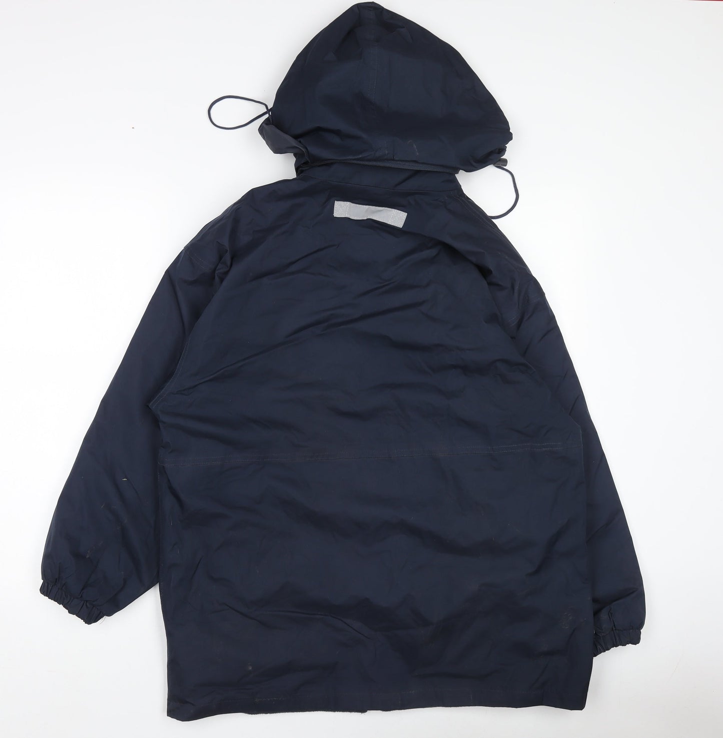 Result Men's Blue Waterproof Hooded Rain Coat Jacket Size S