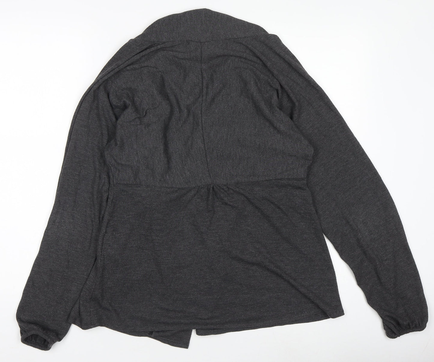 Yessica Women's Grey Basic Jacket Size 12 Lightweight Stretch