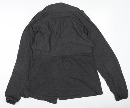 Yessica Women's Grey Basic Jacket Size 12 Lightweight Stretch