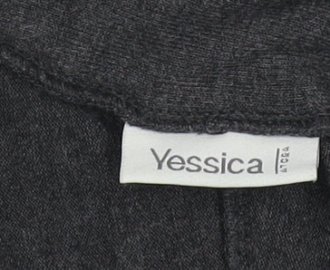 Yessica Women's Grey Basic Jacket Size 12 Lightweight Stretch