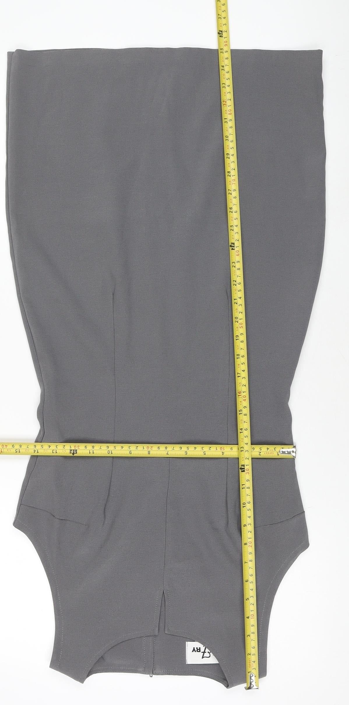 The Vestry Women’s Grey Sleeveless Sheath Work Dress Size 10