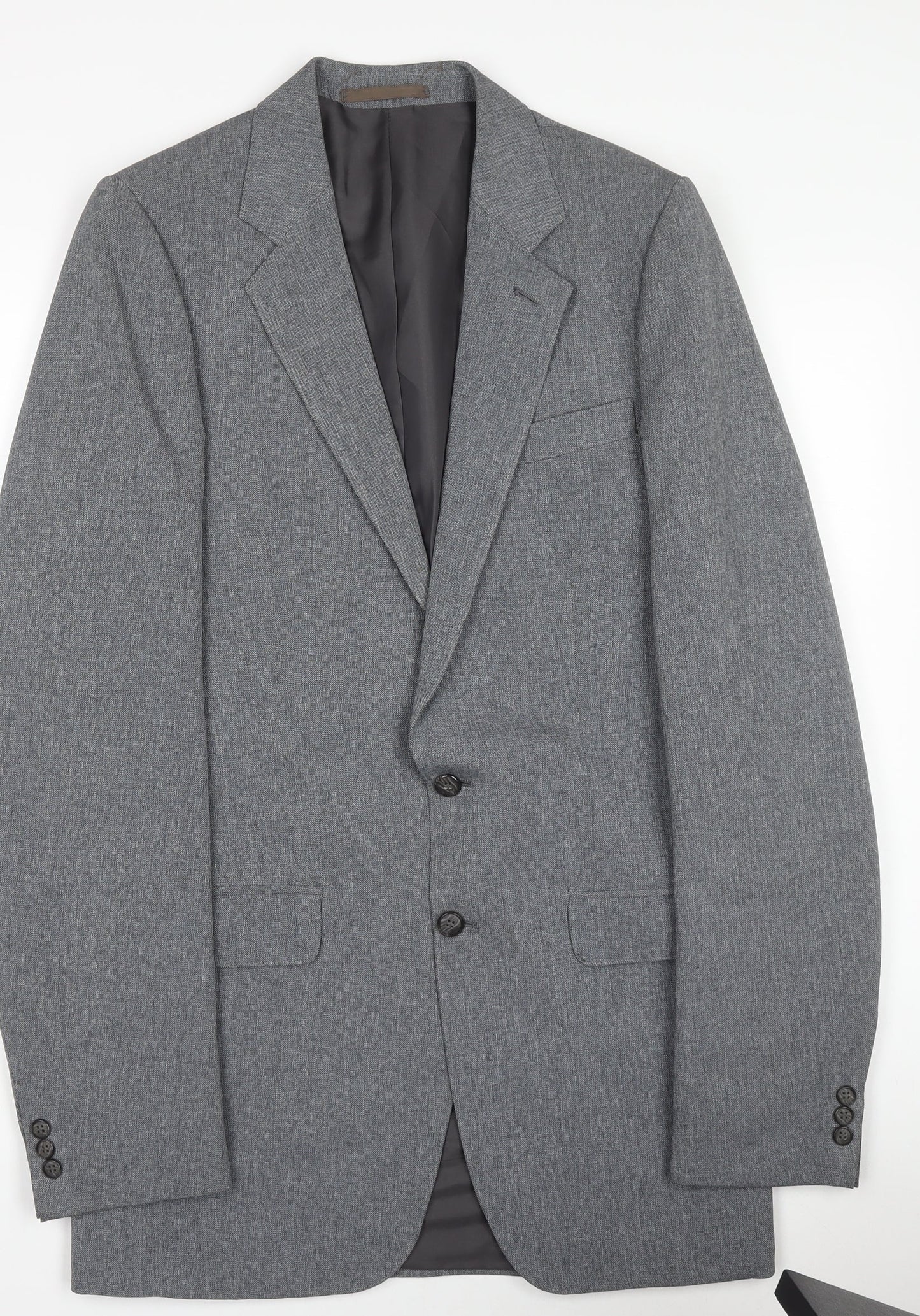 High & Mighty Men's Grey Regular Fit Blazer Jacket Size 34 Big & Tall