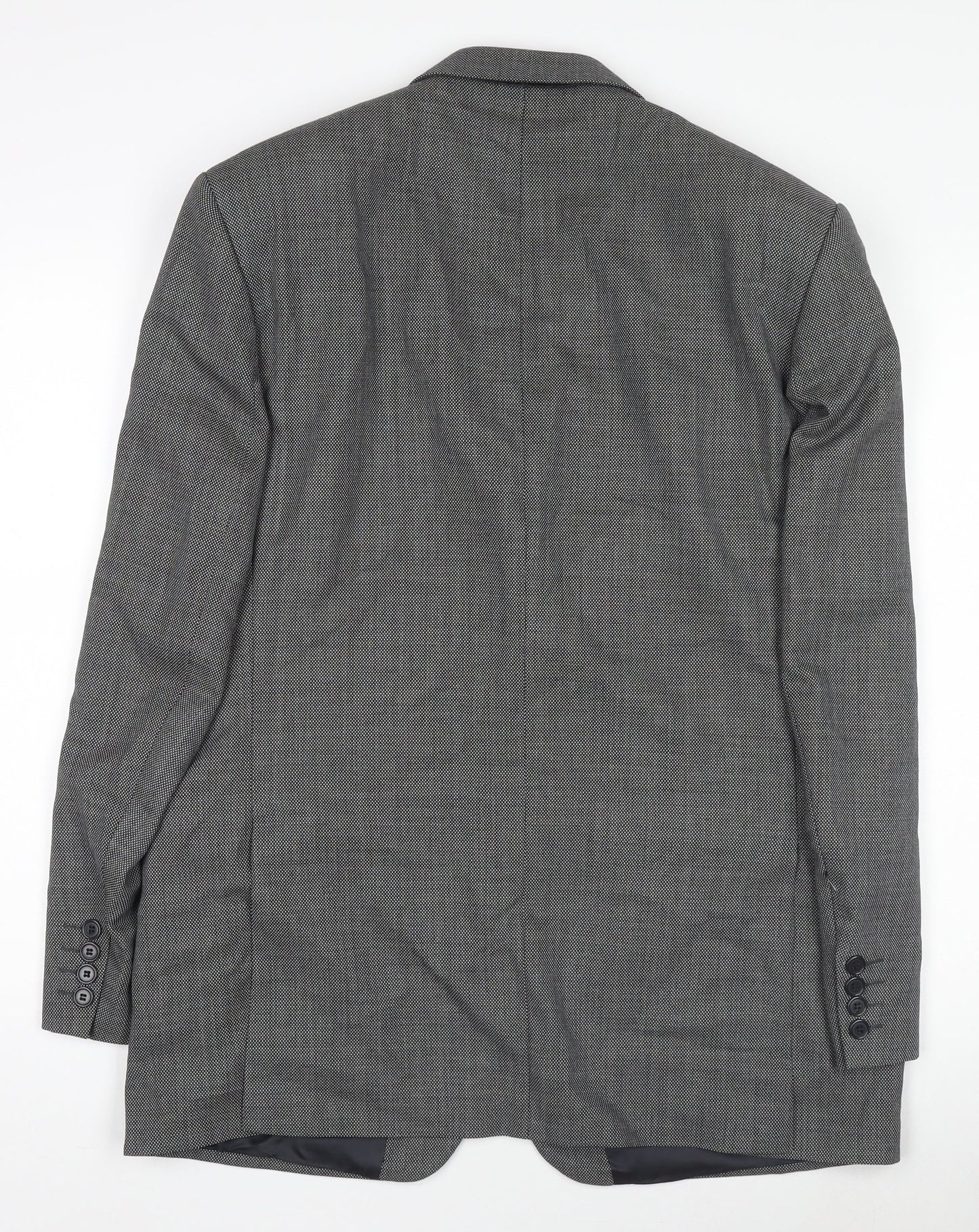Savoy Taylors Guild Men's Grey Wool Blazer 42R Classic Notch Lapel Jacket