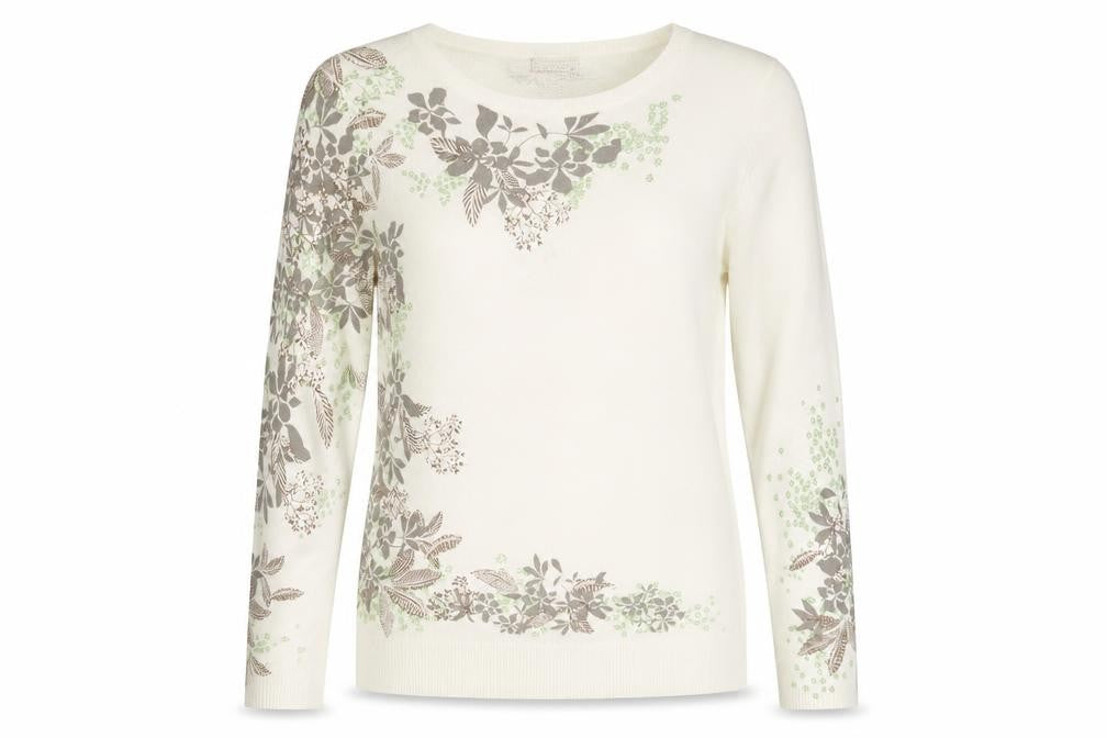 Marks & Spencer Per Una Women’s Ivory Floral Acrylic Jumper M