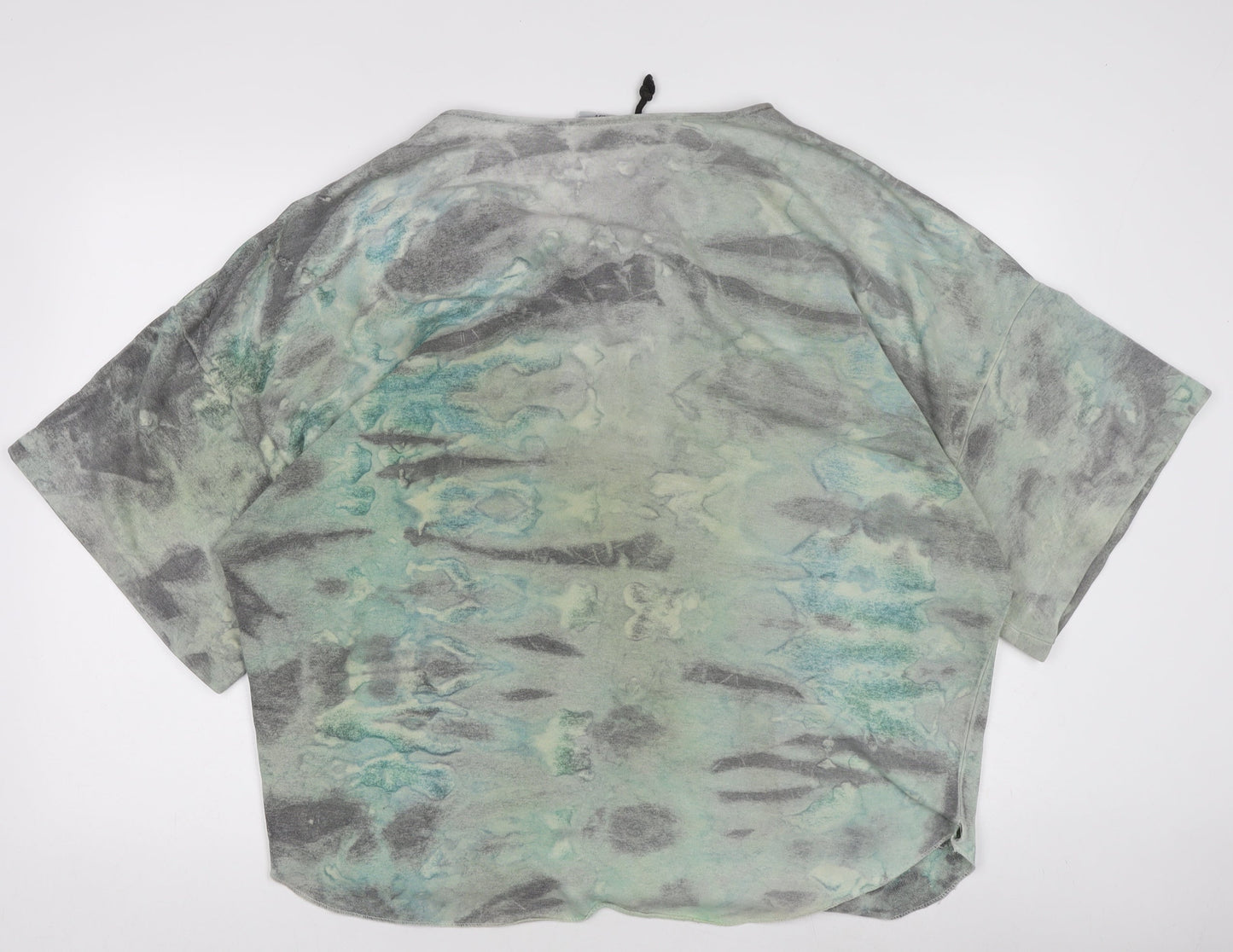 HotBodz USA Men’s Multicoloured Oversized Tie-Dye Lace V-Neck T-Shirt XL