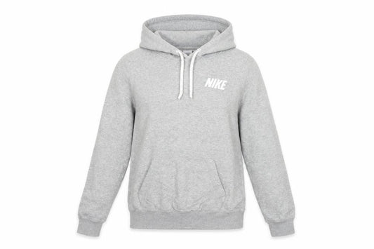 Nike Women’s Grey Pullover Hoodie Small Cotton Blend Logo Sweatshirt