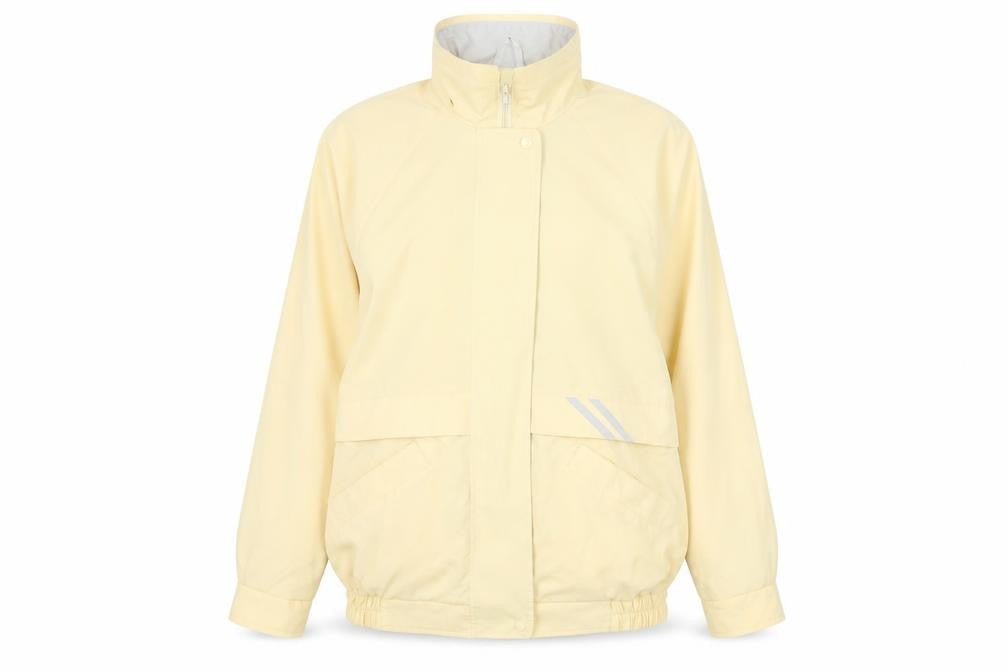Harvey Women's Yellow Windbreaker Jacket Size 14 Polyester Waterproof