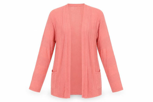 Monsoon Women Pink Long Sleeve Knit Cardigan Size S
