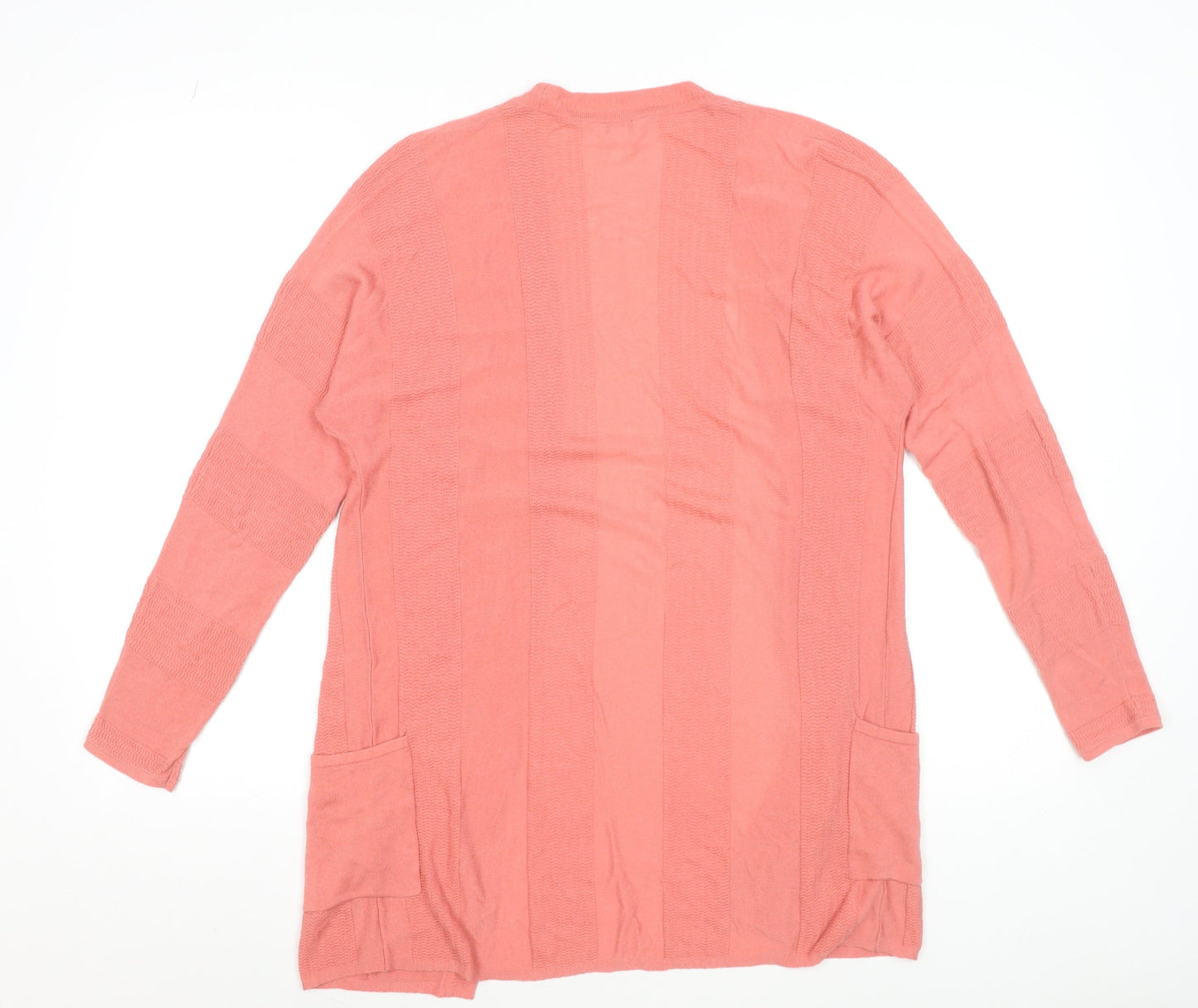 Monsoon Women Pink Long Sleeve Knit Cardigan Size S