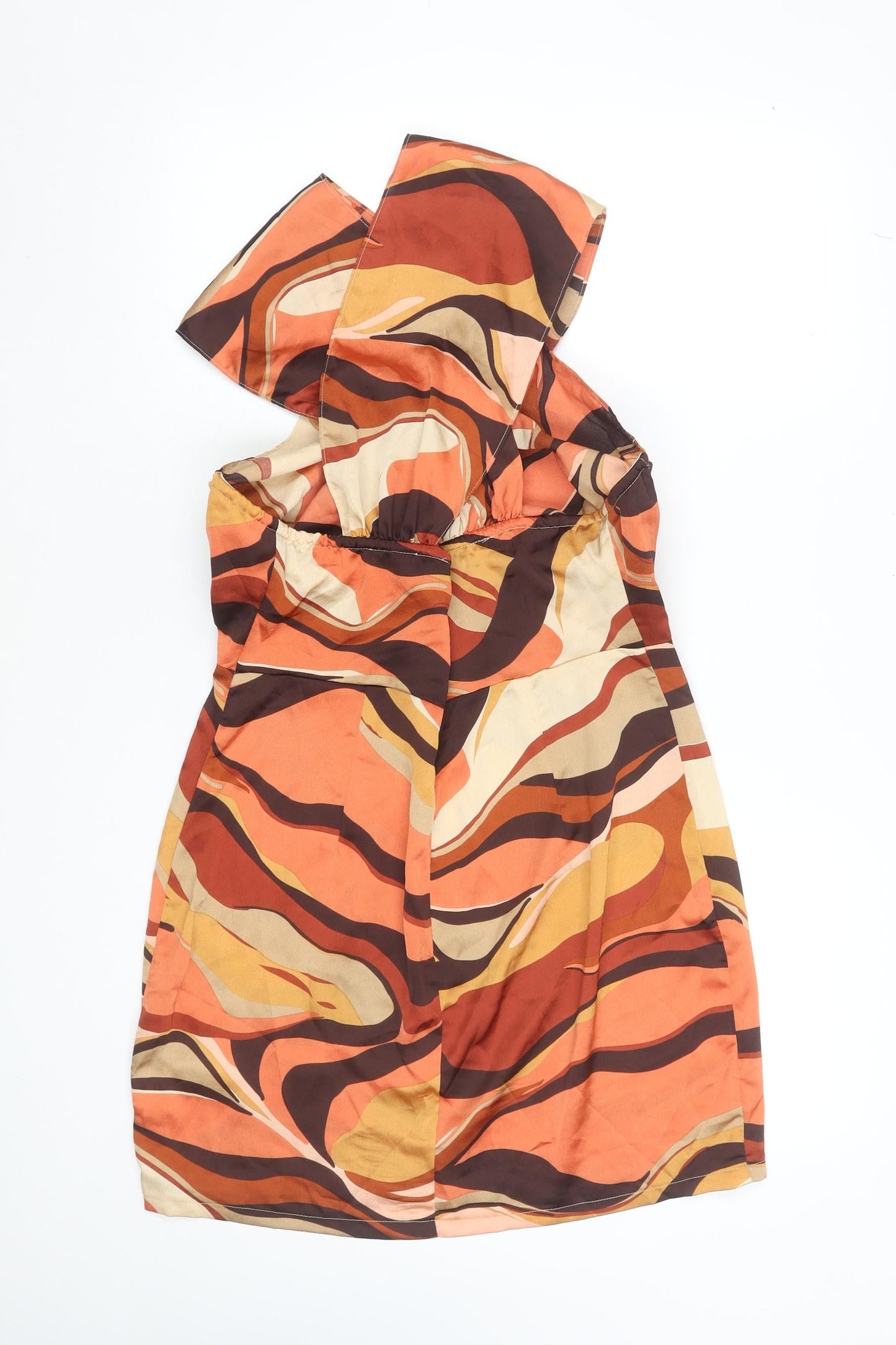 PrettyLittleThing Women’s Multicoloured Retro Bodycon Dress Size 14