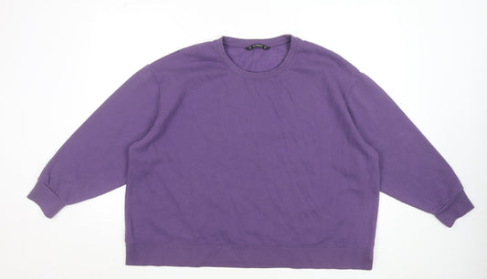 St. Bernard for Dunnes Stores Purple Cotton Blend Women's XL Sweatshirt