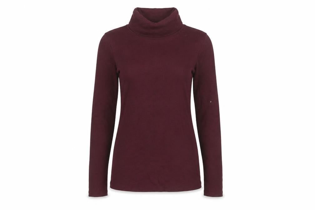 New Look Women’s Red Roll Neck Slim Fit Long Sleeve Top Size 6