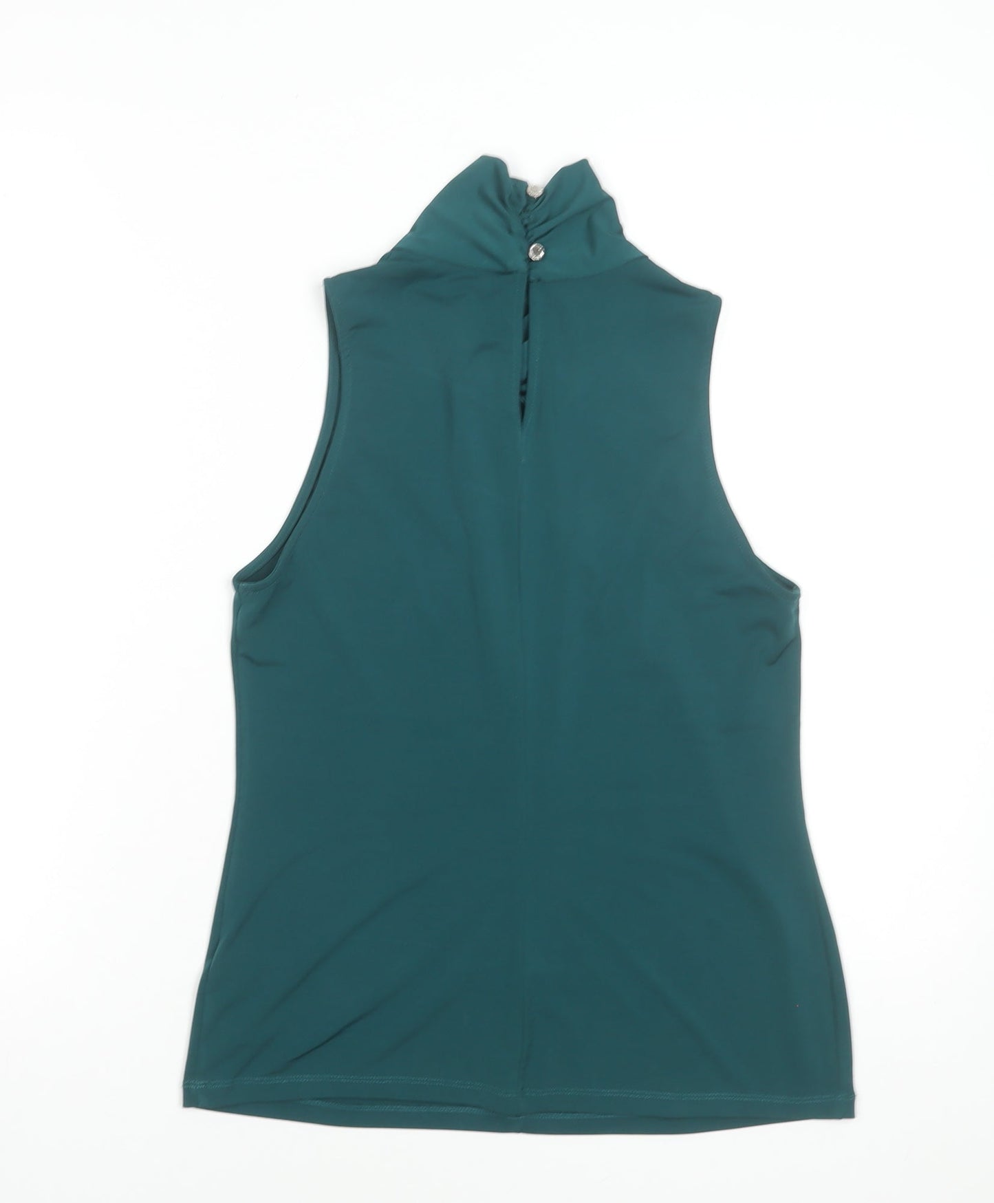 Star by Julien Macdonald Women’s Green High Neck Sleeveless Wrap Blouse Size 12
