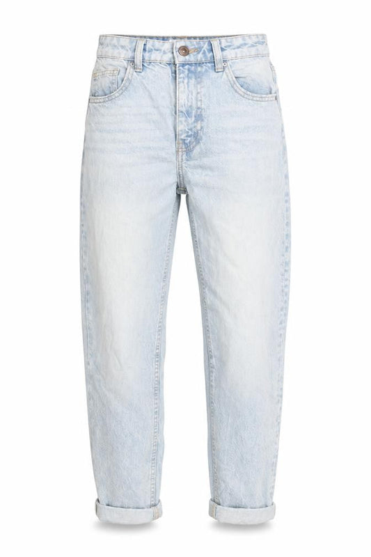 Bershka Women’s Blue Mom Jeans Size 4 High Rise 100% Cotton Denim