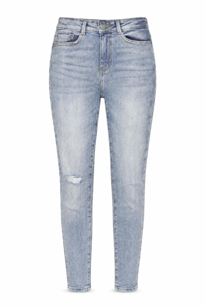 Noisy May Womens Blue Skinny High Waist Jeans Size 8 Regular Fit Denim