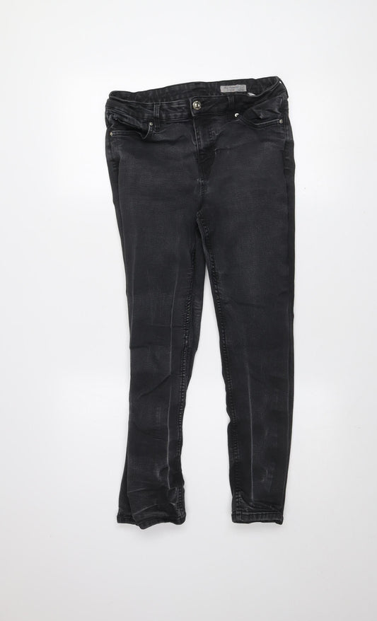 Marks and Spencer Women’s Black Skinny Jeans Size 14 Short Stretch Denim