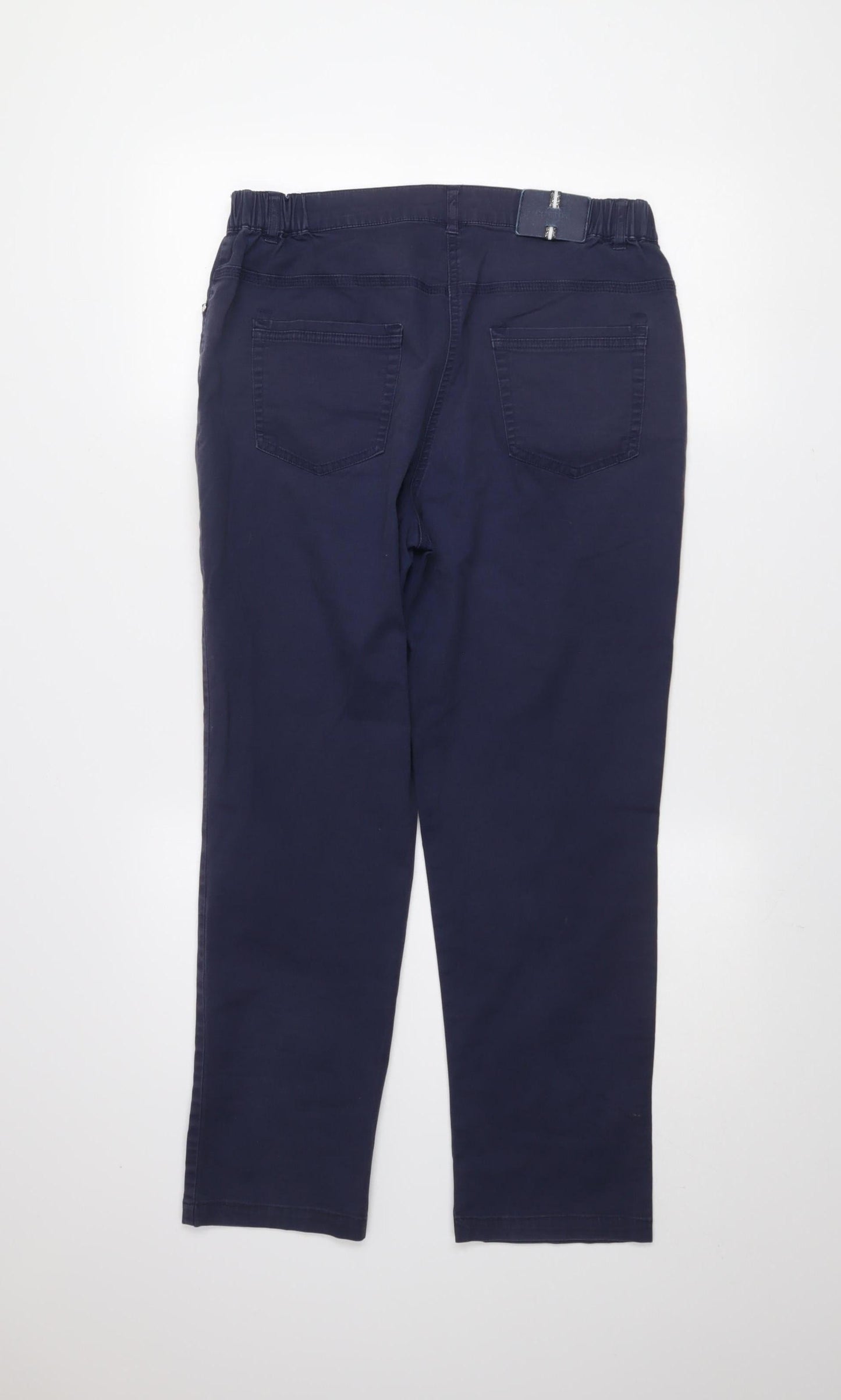 Punt Roma Women's Blue Chino Trousers Size 14 Straight Leg