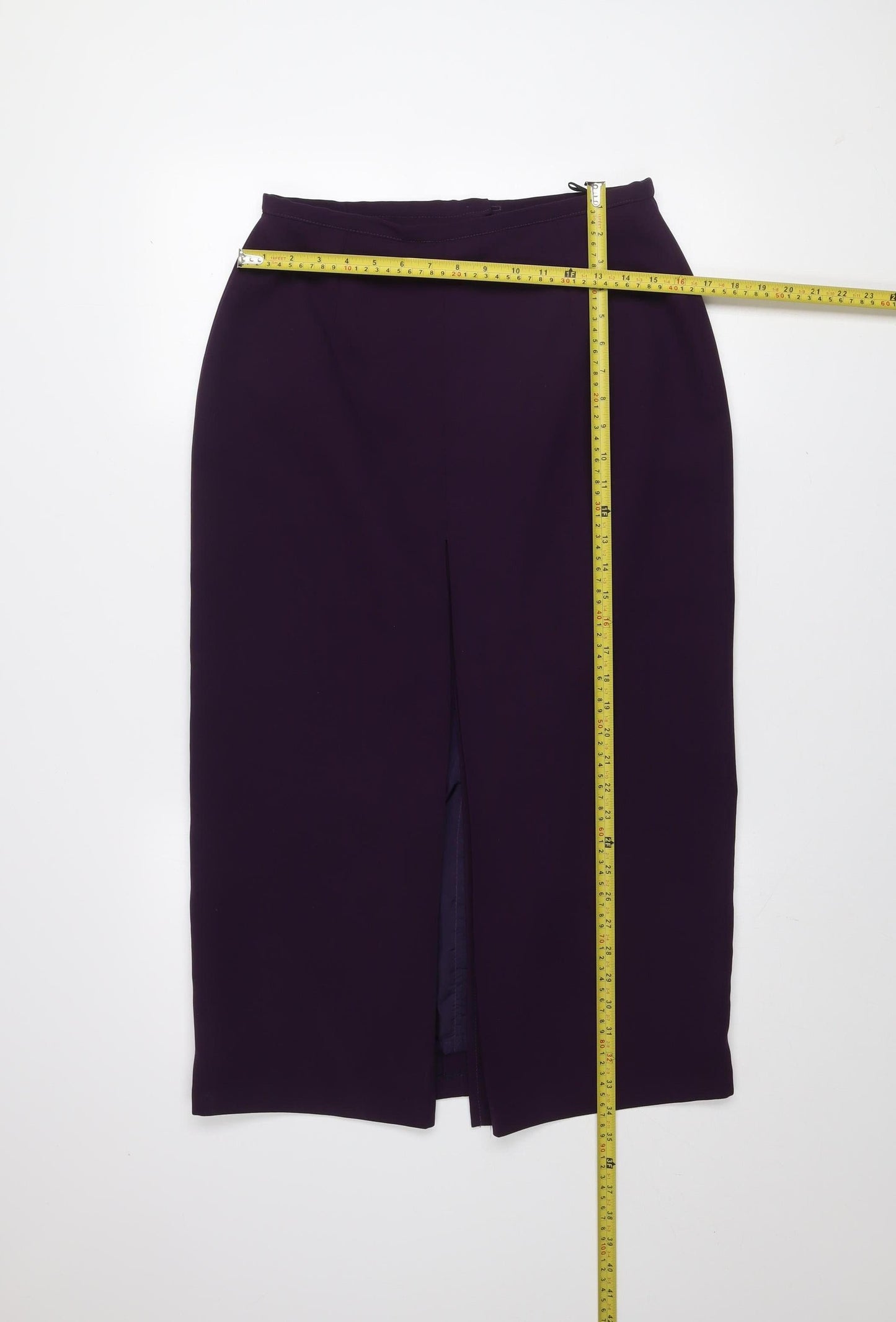 Gerrard Creation Womens Purple Midi Pencil Skirt Size 14