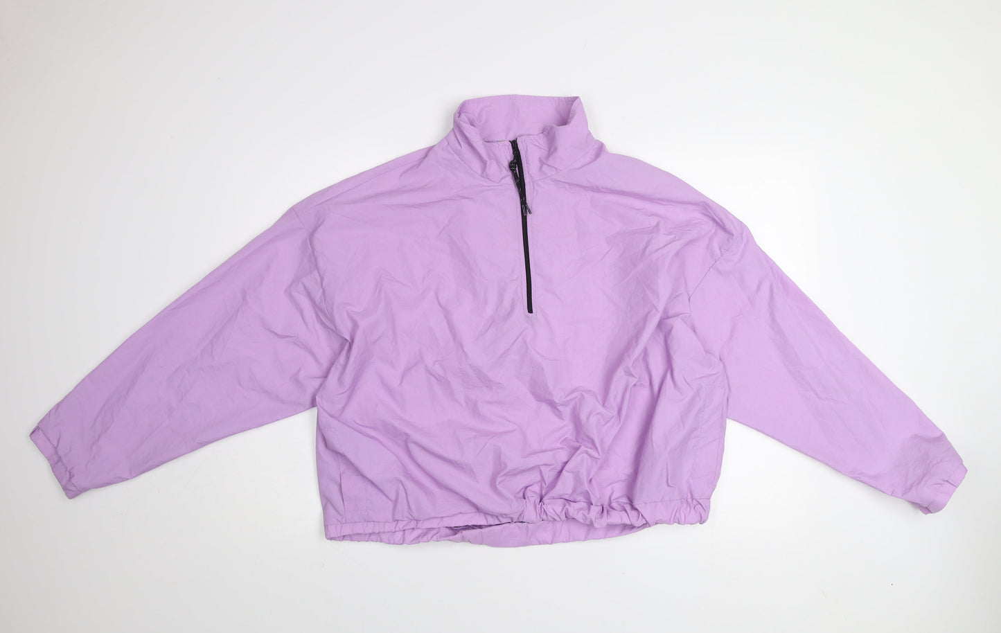 ASOS Women’s Purple Cropped Windbreaker Jacket UK 18 Lightweight Zip