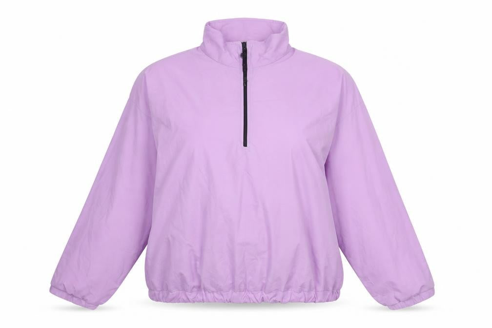 ASOS Women’s Purple Cropped Windbreaker Jacket UK 18 Lightweight Zip