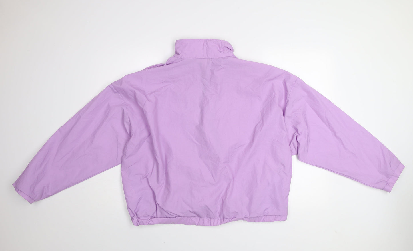 ASOS Women’s Purple Cropped Windbreaker Jacket UK 18 Lightweight Zip