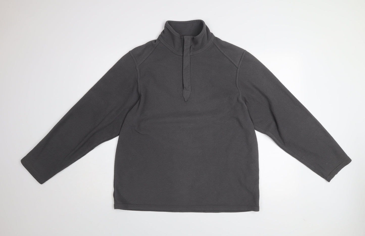 Marks & Spencer Blue Harbour Men's Grey Fleece Pullover Sweatshirt L