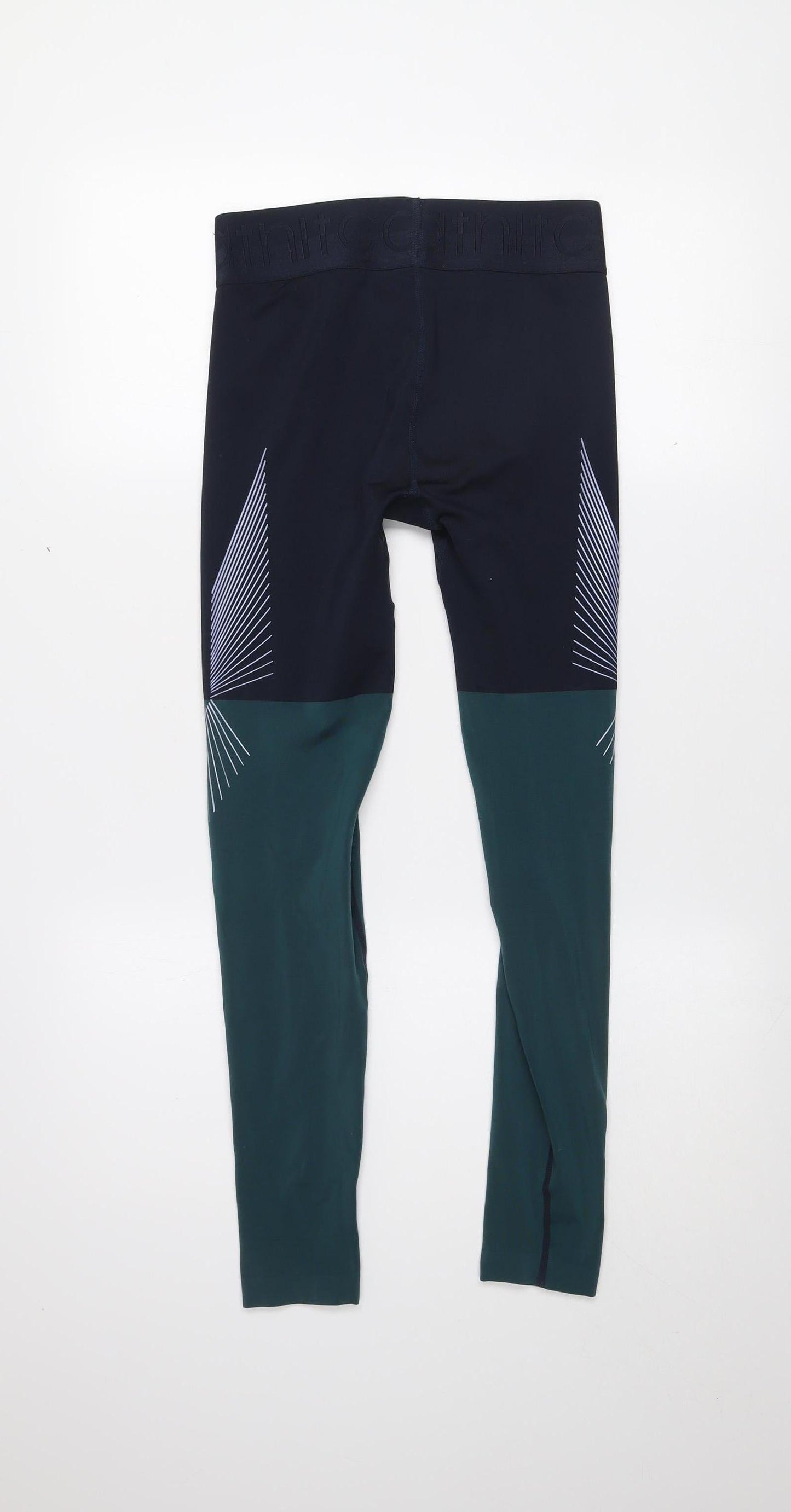 H&M Women’s Blue Colourblock Sports Leggings Size S