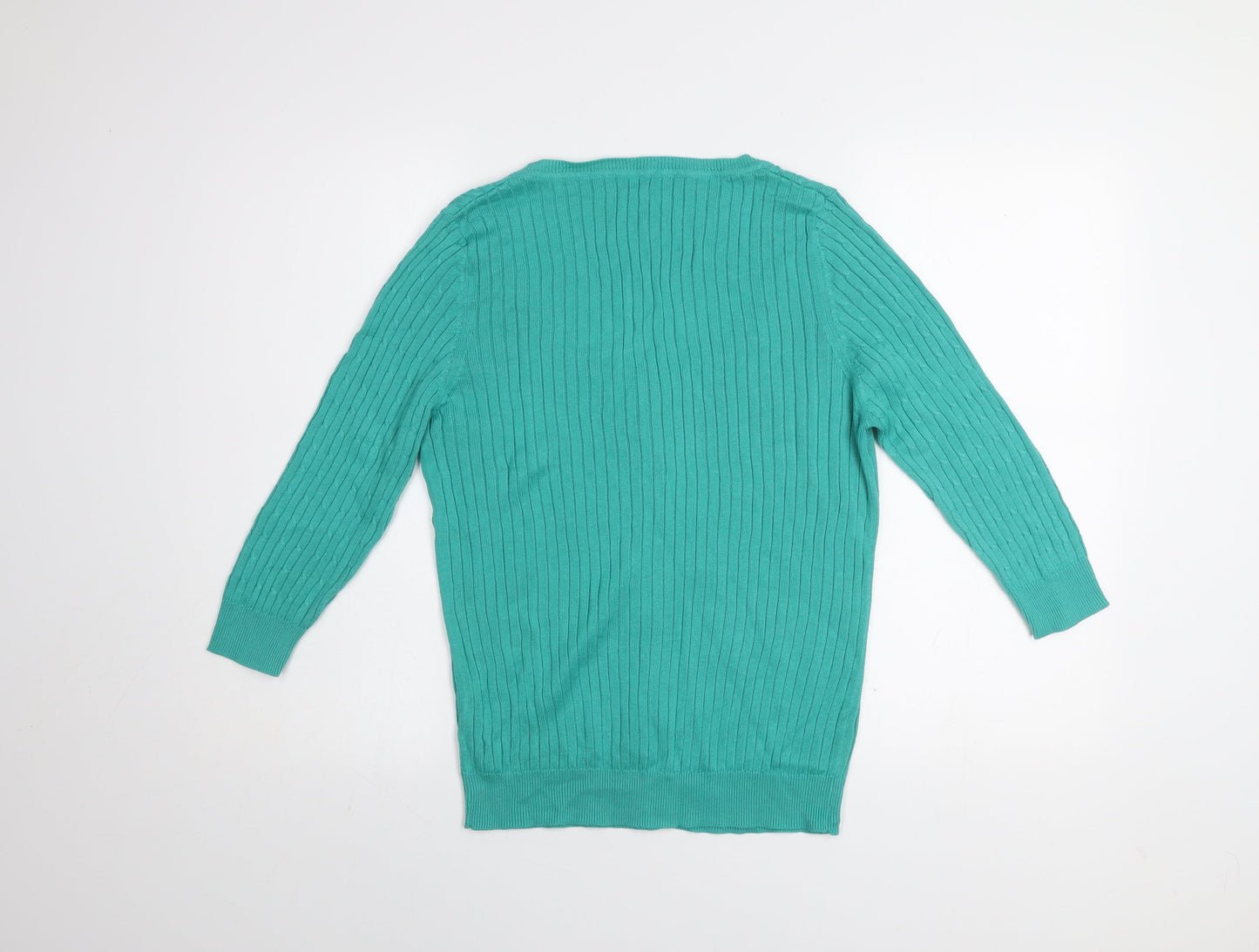 St. Bernard for Dunnes Womens Green Cotton Cardigan L