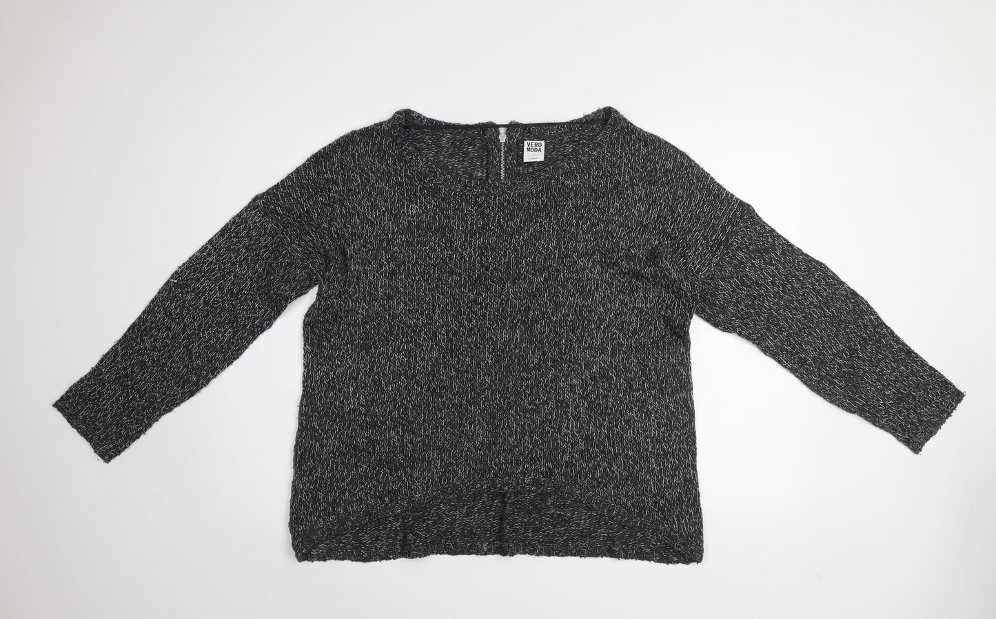 Vero Moda Women's Grey Knit Pullover Jumper Size L