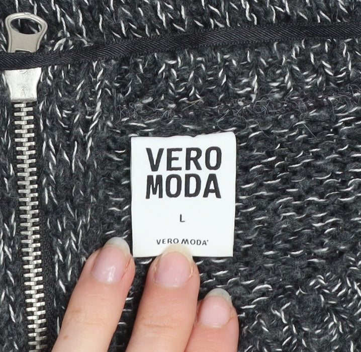 Vero Moda Women's Grey Knit Pullover Jumper Size L